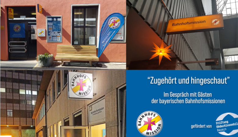 verschiedene Anlaufsstellen der Bahnhofsmission